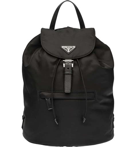 prada white backpack|prada nylon backpack small.